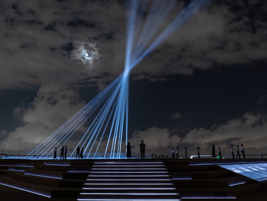 SHIBUYA SKY展望台夜晚CROSSING LIGHT燈光秀