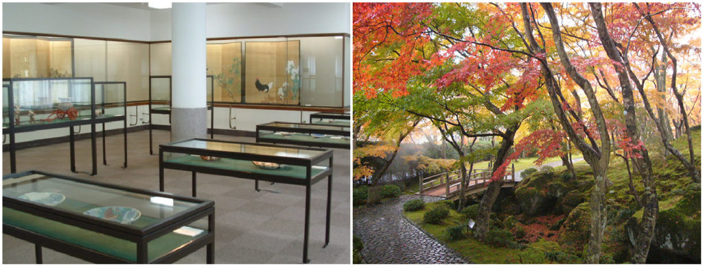 箱根美術館收藏日本繩文到江戶時代的陶器和土器，庭園秋季楓紅必看