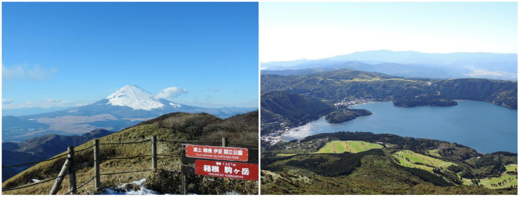 搭乘箱根駒之岳纜車看富士山、蘆之湖美景